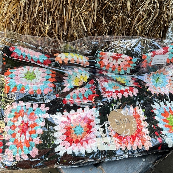 Handmade Crochet Black Granny Square Cardigan - Picture 17 of 17